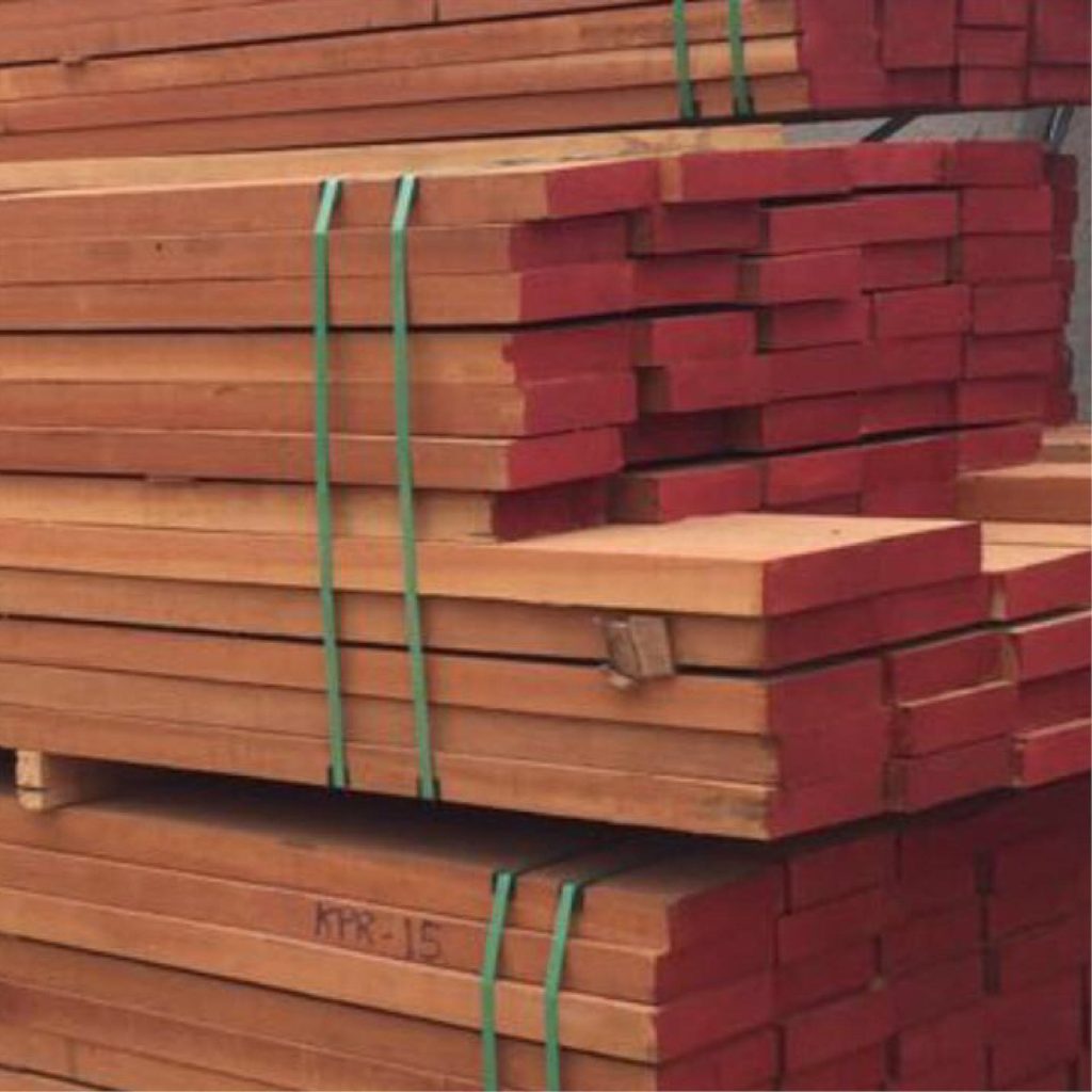 Rough Sawn Red Balau Lumber